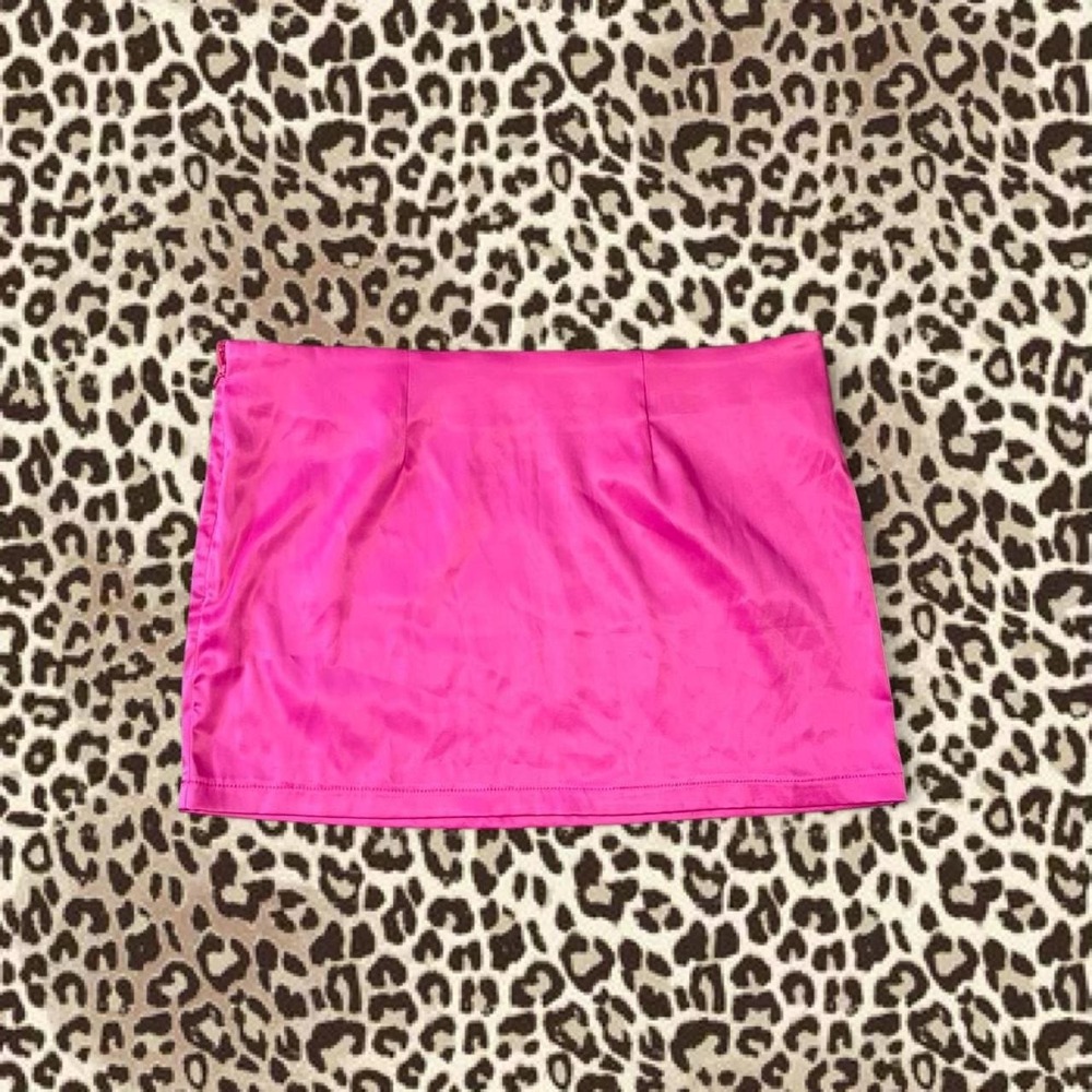 SHEIN micro mini skirt with side zipper detail